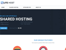 Tablet Screenshot of litehost.net